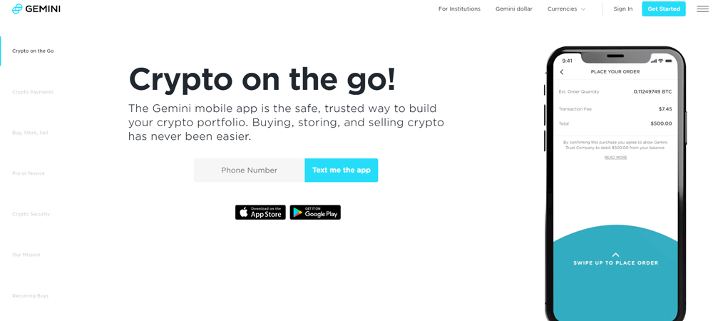 Gemini homepage