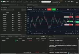 FOREX.com web platform charts.