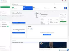 Admirals client portal dashboard.