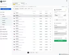 Admirals web platform client portal trading layout.