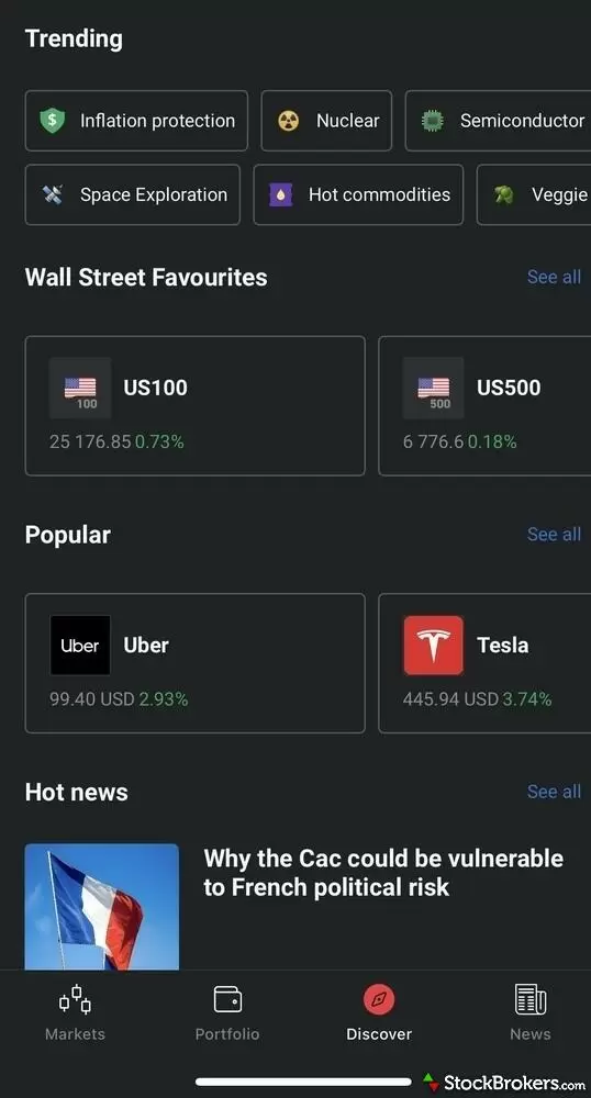 XTB sorting categories XTB sorting categories