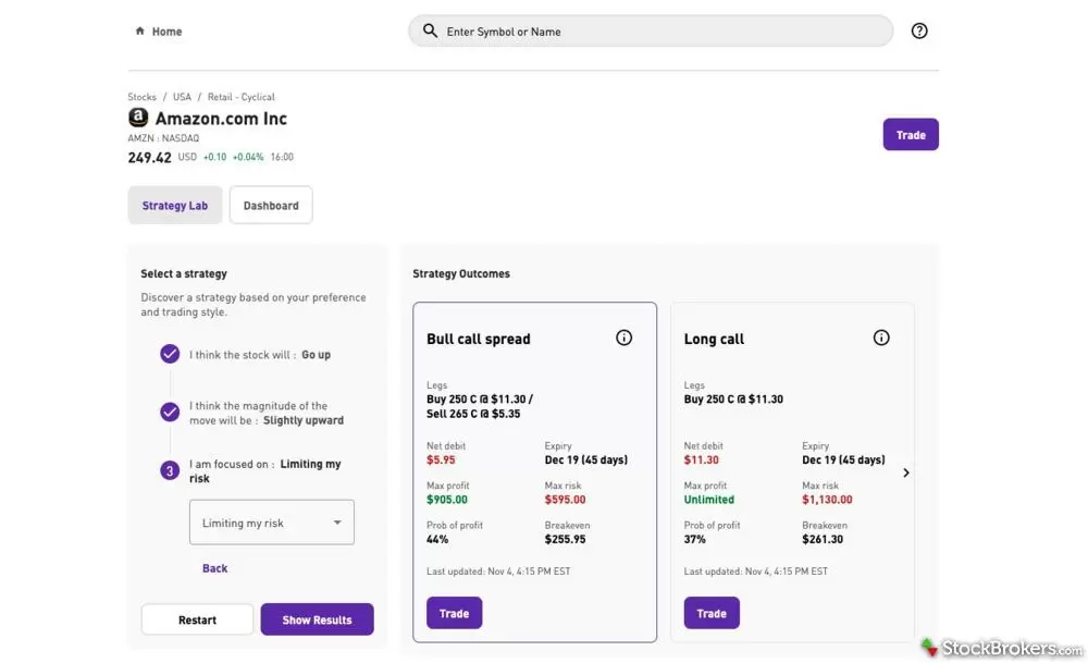 QTrade options lab research tool QTrade options lab research tool