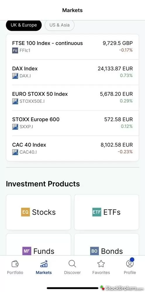 SaxoInvestor mobile app