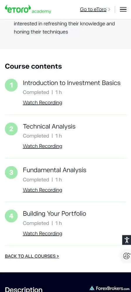 eToro Academy educational courses eToro Academy educational courses